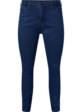Extra slim Sanna jeans with regular waist, Dark blue, Packshot image number 0