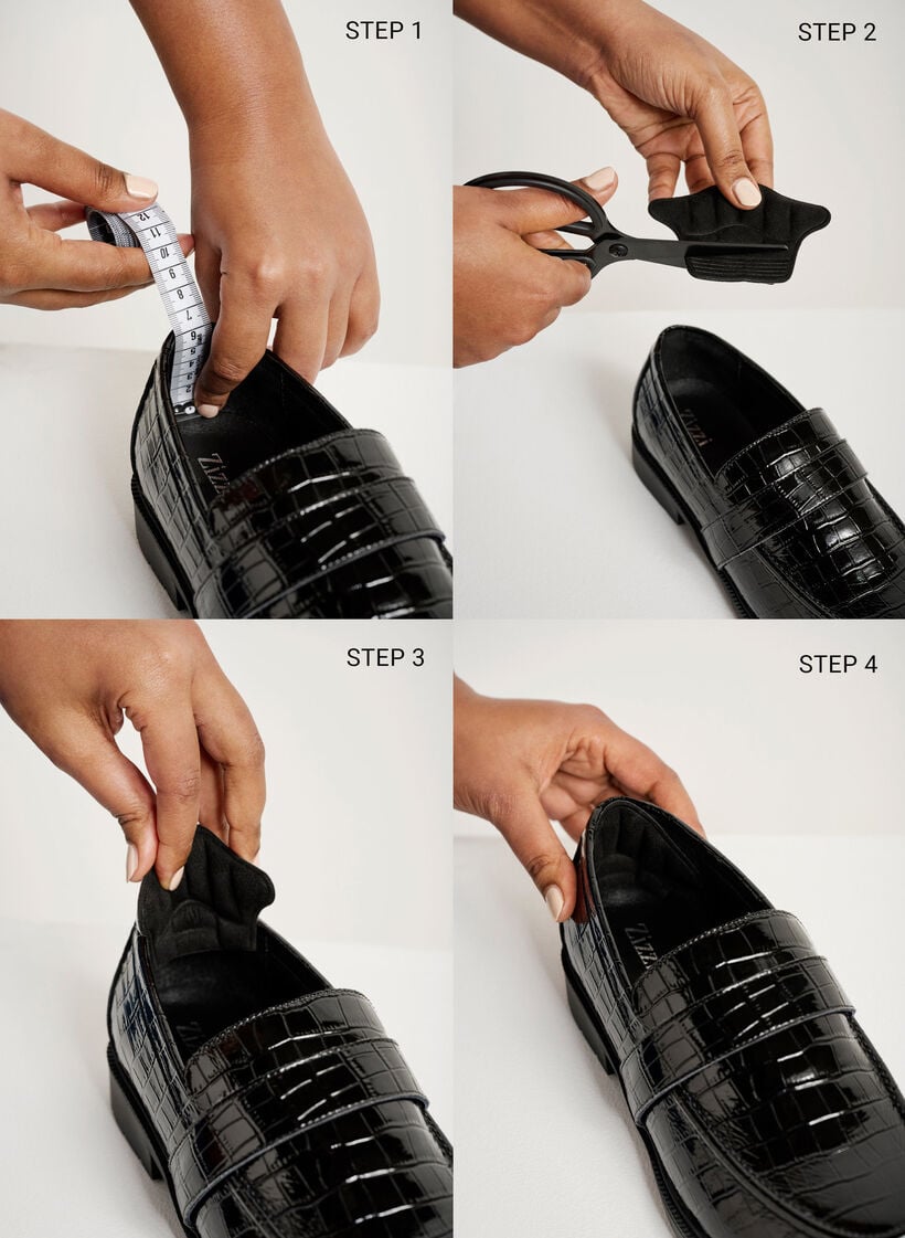 2-pack heel inserts, Black, Image
