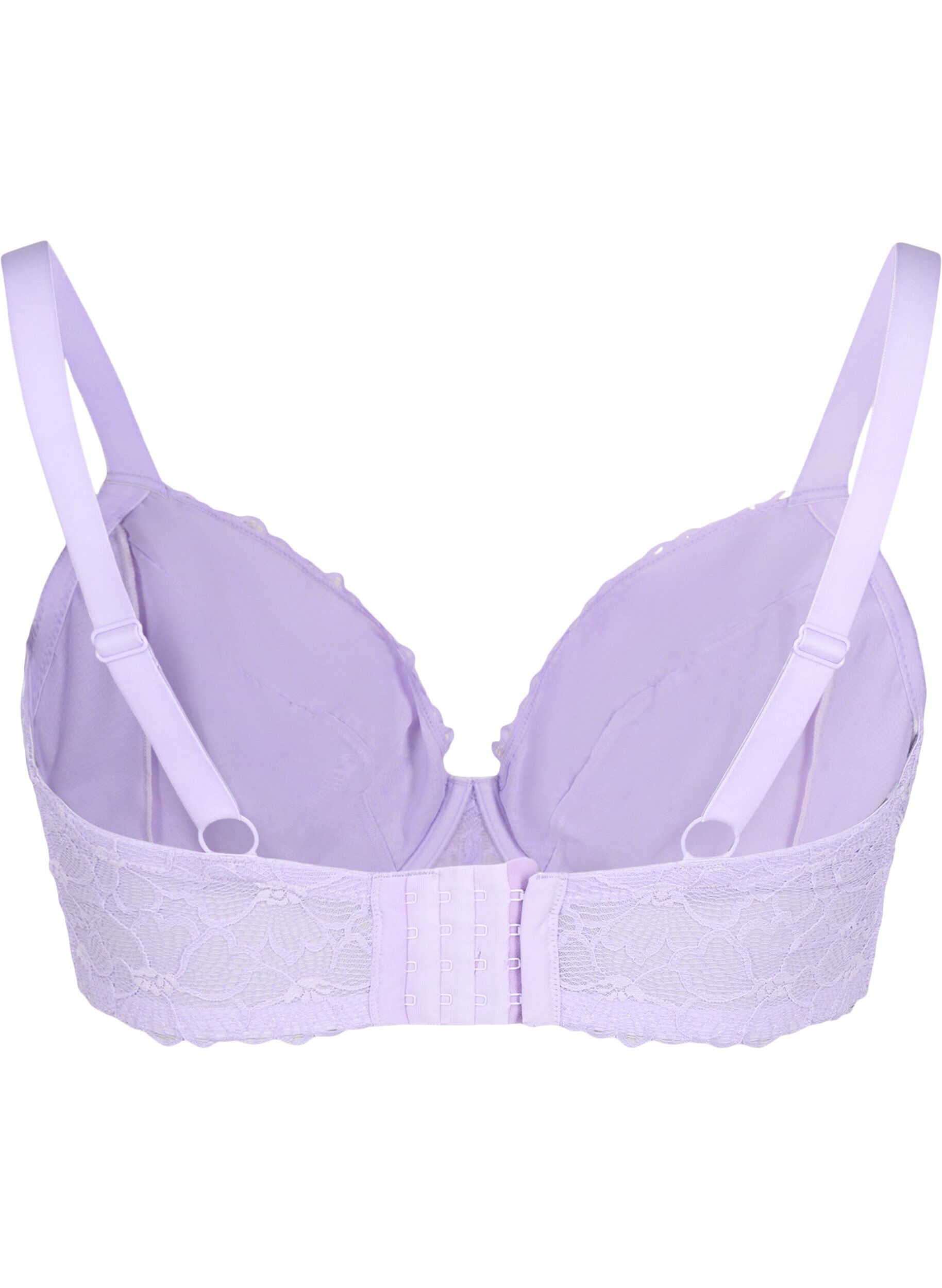 Zizzifashion Full cover lace bra with underwire, Purple, Packshot image number 1