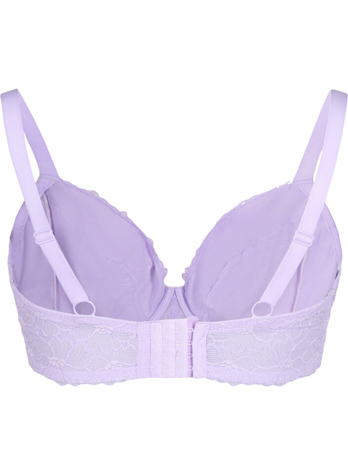 Full cover lace bra with underwire, Purple, Packshot image number 1