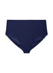 High-waisted bikini bottoms with texture, Blue, Packshot image number 0