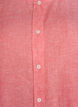 Shirt blouse in linen and viscose with 3/4-sleeves, Coral, Packshot image number 2