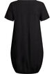 Short sleeve cotton dress, Black, Packshot image number 1