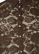 Lace shirt with pearl buttons, Brown, Packshot image number 2