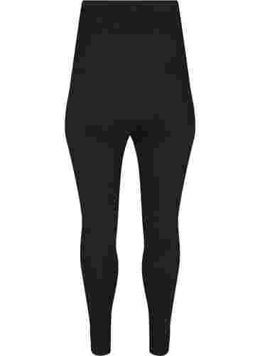 Cotton maternity leggings, Black, Packshot image number 1