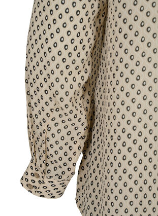 FLASH - Long sleeve shirt with floral print, Off White Dot , Packshot image number 3