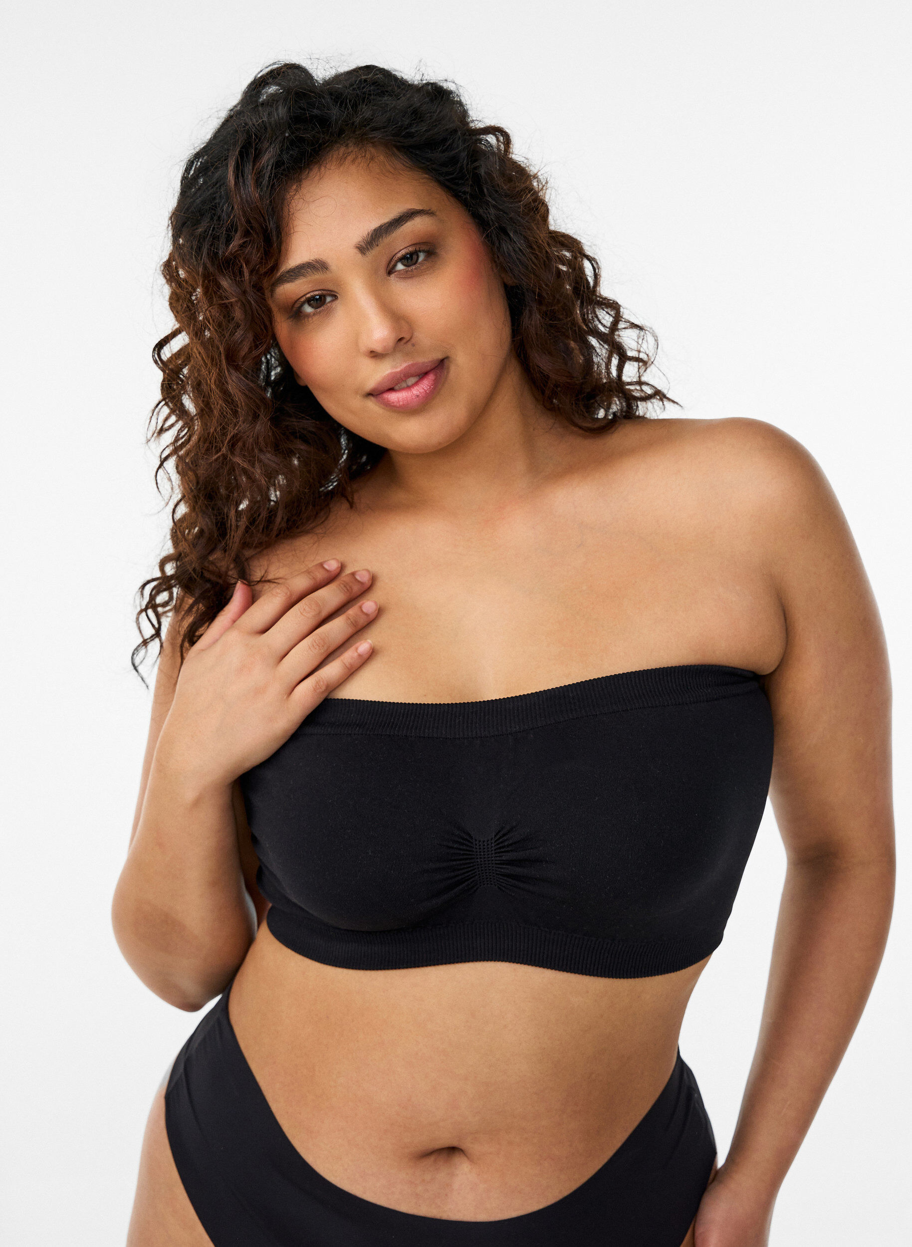 black tube bralette