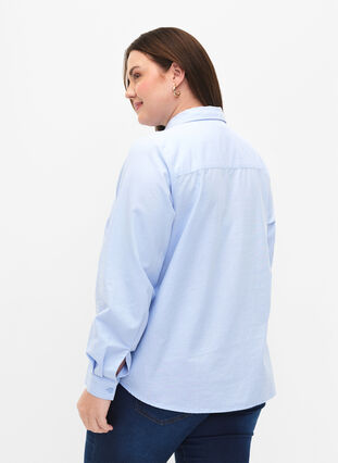 Long-sleeved cotton shirt, Serenity, Model image number 1