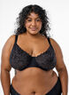 Full cover bra with lace, Black, Model image number 0
