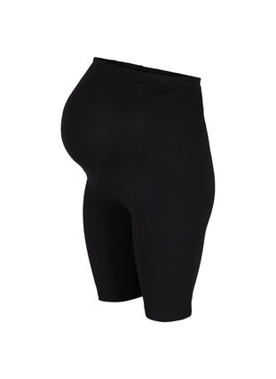 Close-fitting maternity shorts, Black, Packshot image number 0