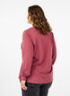 Sweatshirt with lace details, Rose Brown, Model image number 1