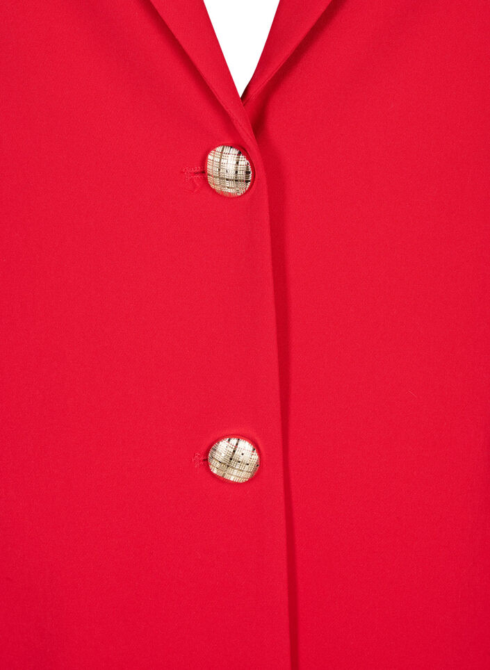 Suit jacket with gold buttons and pockets, Tango Red, Packshot image number 2