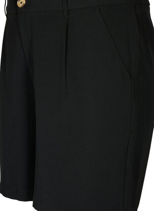 Bermuda shorts with high waist, Black, Packshot image number 2