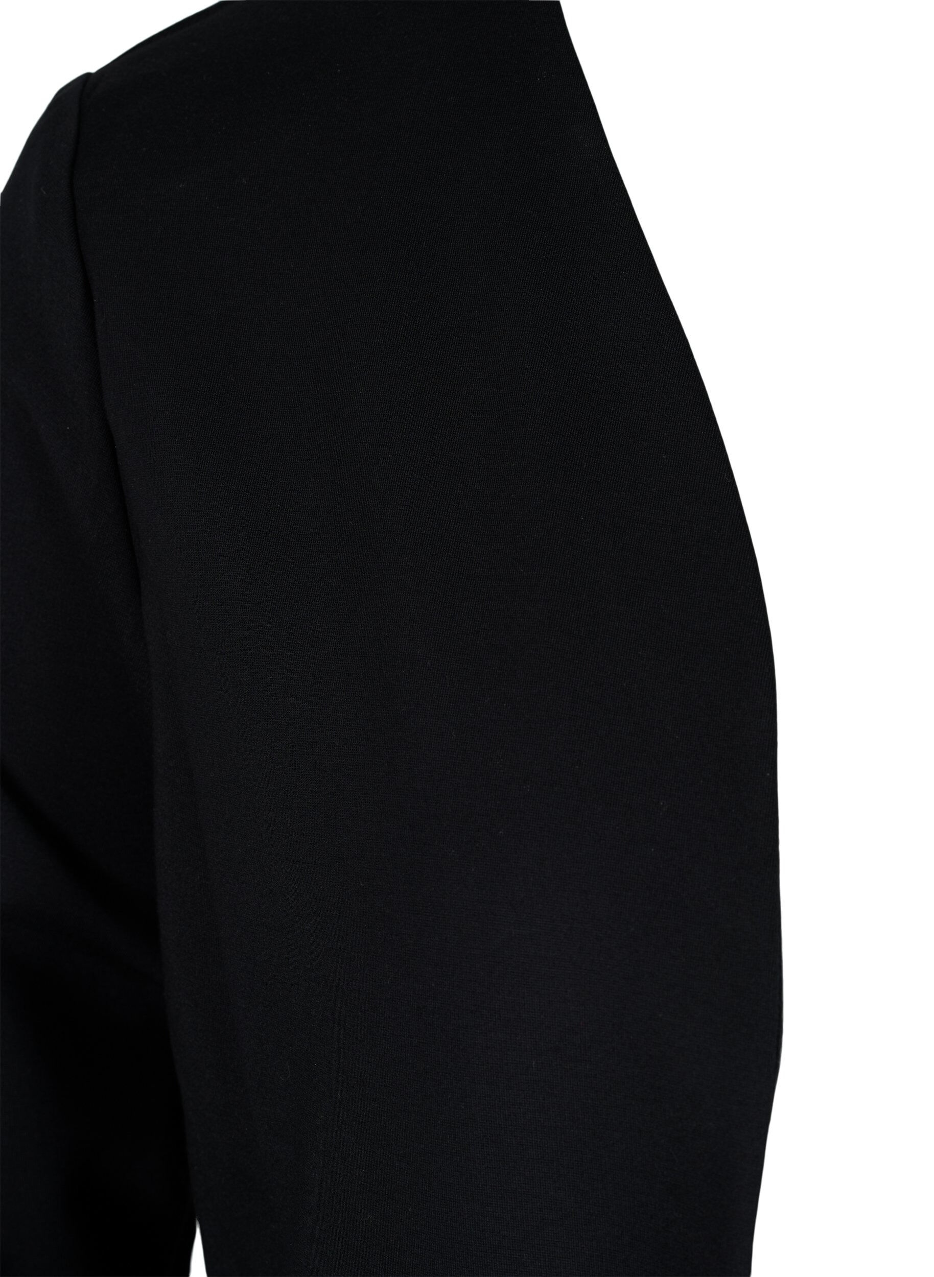 Zizzifashion Monochrome short open blazer, Black, Packshot image number 2