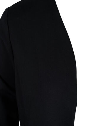 Short blazer without fastening, Black, Packshot image number 2