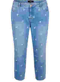 Mille mom fit jeans with hearts