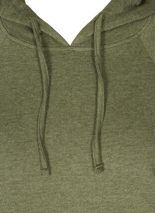Sweatshirt with a drawstring hem, Rifle Green Mel., Packshot image number 2