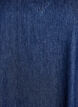 Short denim dress with a V-neck and collar, Blue, Packshot image number 2