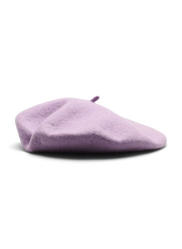 Beret in wool, Violet Tulip, Packshot image number 0