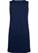 Sleeveless cotton dress with a-shape, Navy B. W. Escape, Packshot image number 1