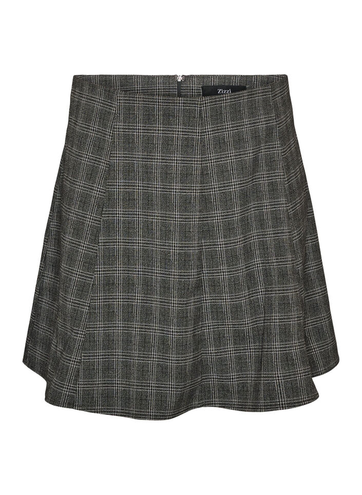 Short A-line skirt, Dark Grey, Packshot image number 0