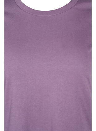 Basic cotton t-shirt, Vintage Violet, Packshot image number 2