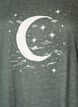 Short sleeve nightgown with text print, Green, Packshot image number 2