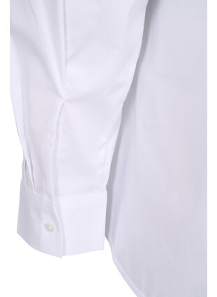Shirt in cotton blend, Bright White, Packshot image number 3