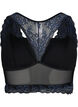 Bra with lace and mesh, Black, Packshot image number 1