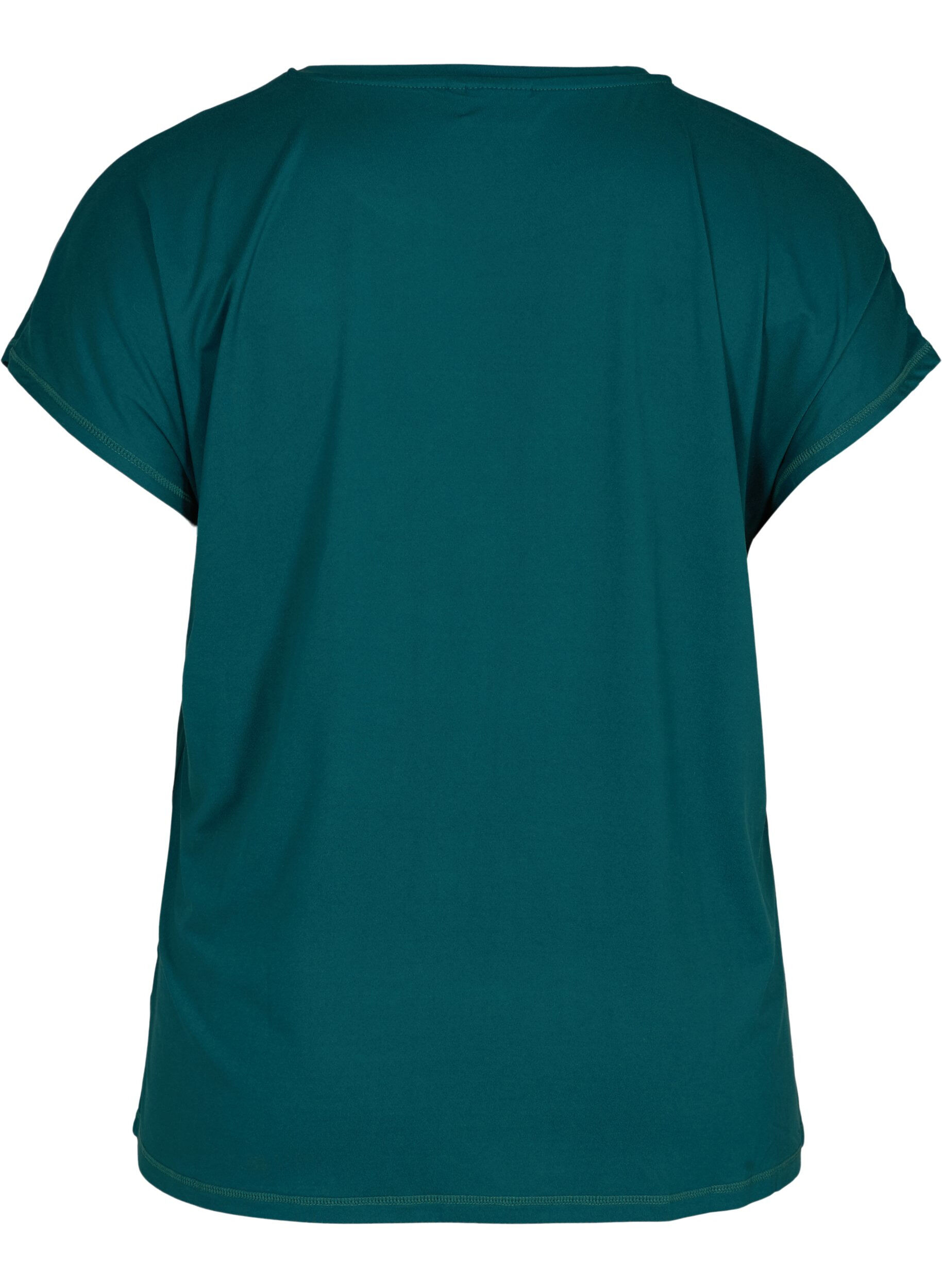 Zizzifashion Solid-coloured workout T-shirt, Green, Packshot image number 1
