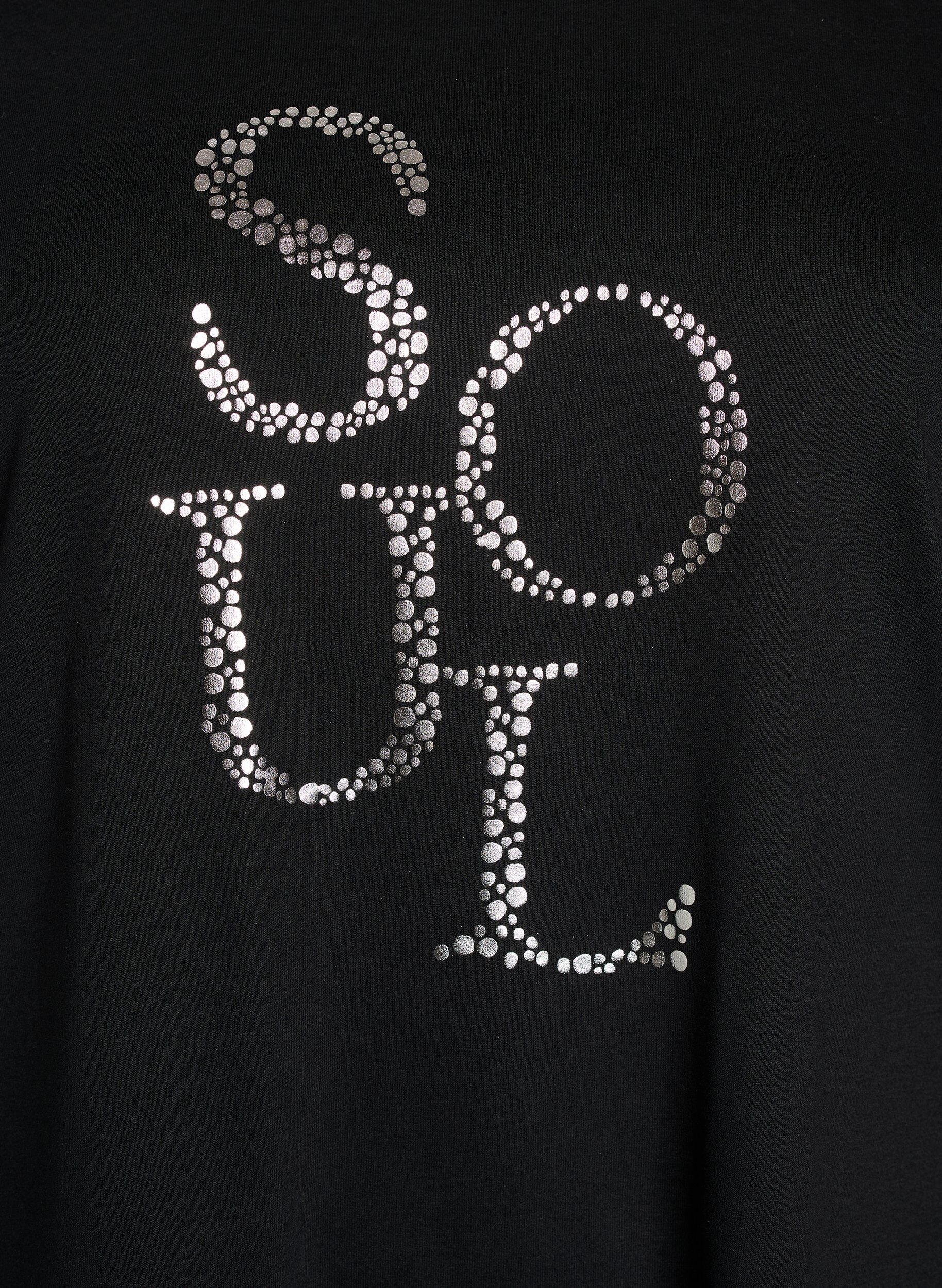 ZizzifashionT-shirt with motif, Black, Packshot image number 2