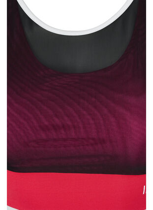 Sports bra with mesh, Fuchsia Purple, Packshot image number 2