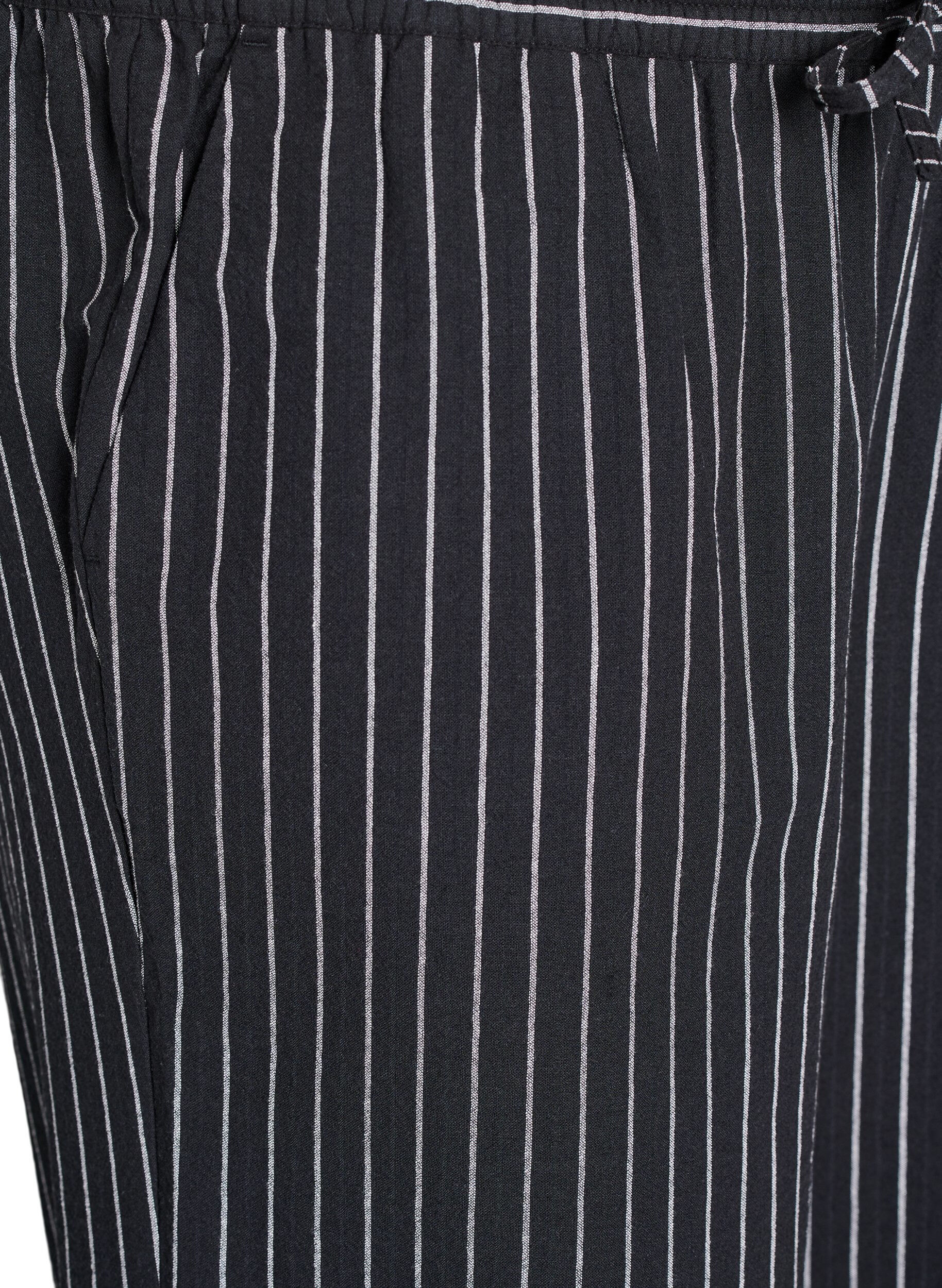 ZizzifashionLoose trousers with high waist and pockets, Black, Packshot image number 2