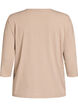 Jersey blouse with 3/4 sleeves, Beige, Packshot image number 1