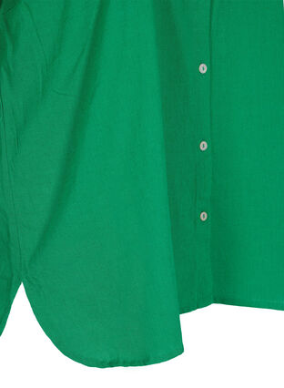 Blouse with 3/4-length sleeves and buttons, Jolly Green, Packshot image number 3