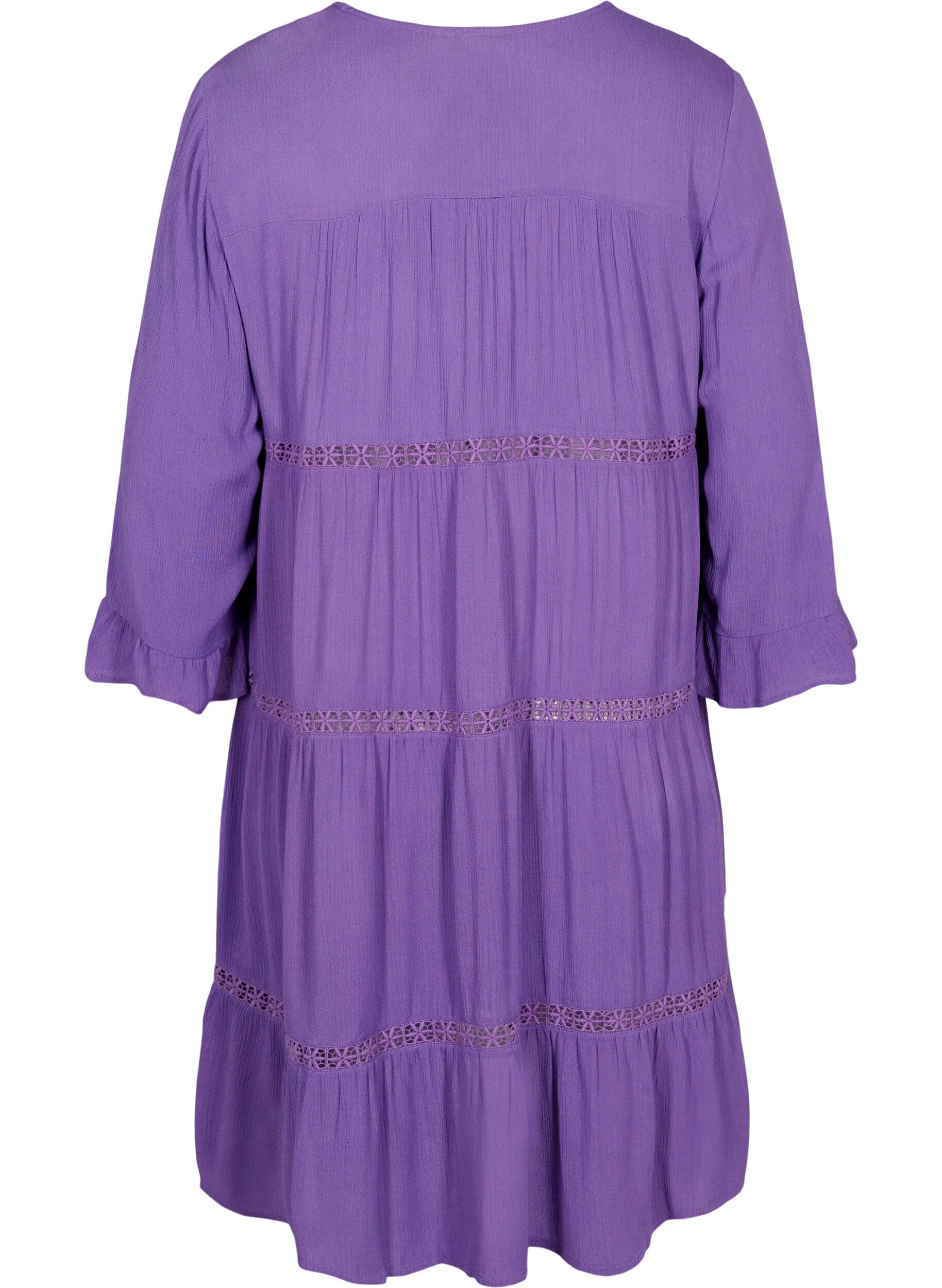 Zizzifashion Viscose beach dress, Royal Lilac, Packshot image number 1