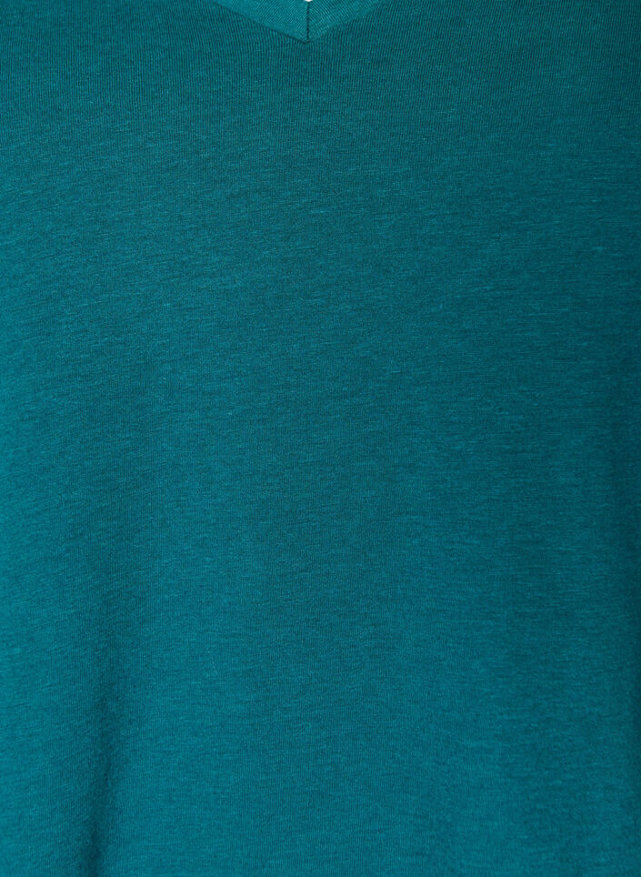 V-neck T-shirt, Green, Packshot image number 2