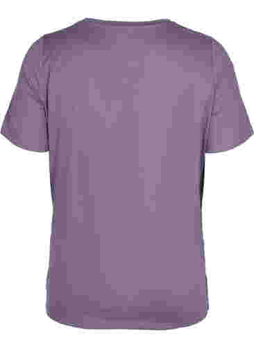 Maternity gym t-shirt, Purple Sage, Packshot image number 1