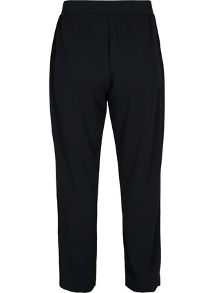Loose trousers with elasticated waist, Black, Packshot image number 1