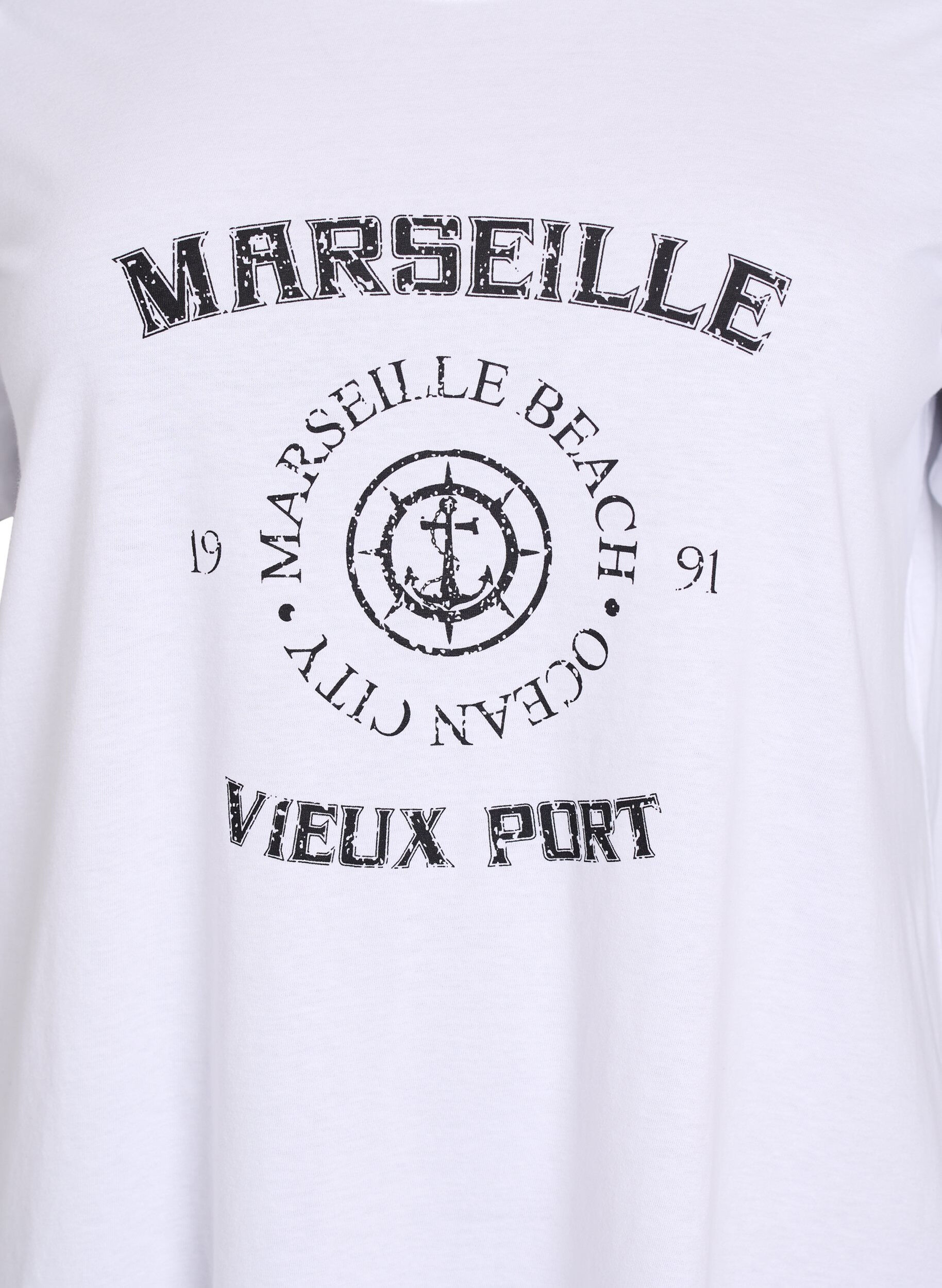 ZizzifashionT-shirt with motif, White, Packshot image number 2