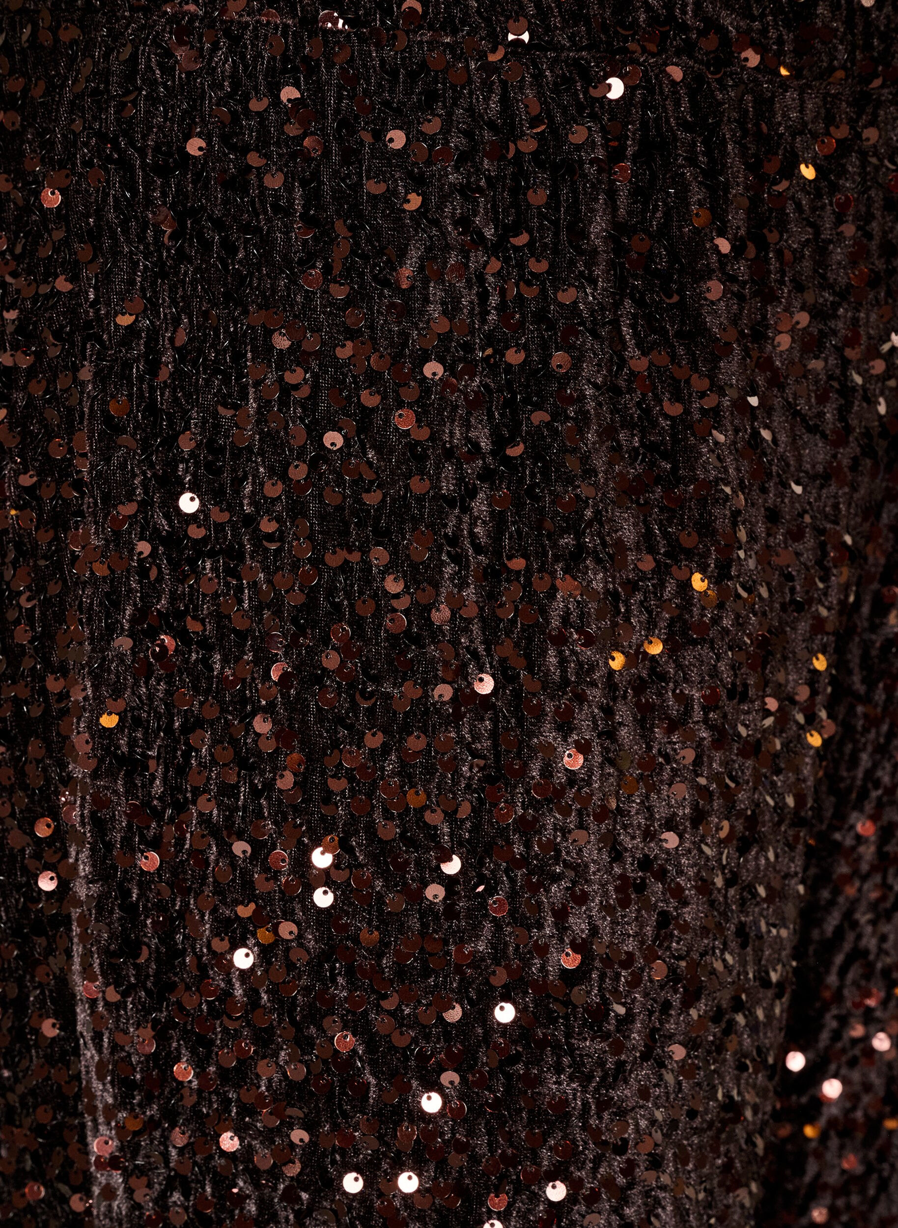 ZizzifashionWide-leg trousers with sequins, Brown, Packshot image number 2