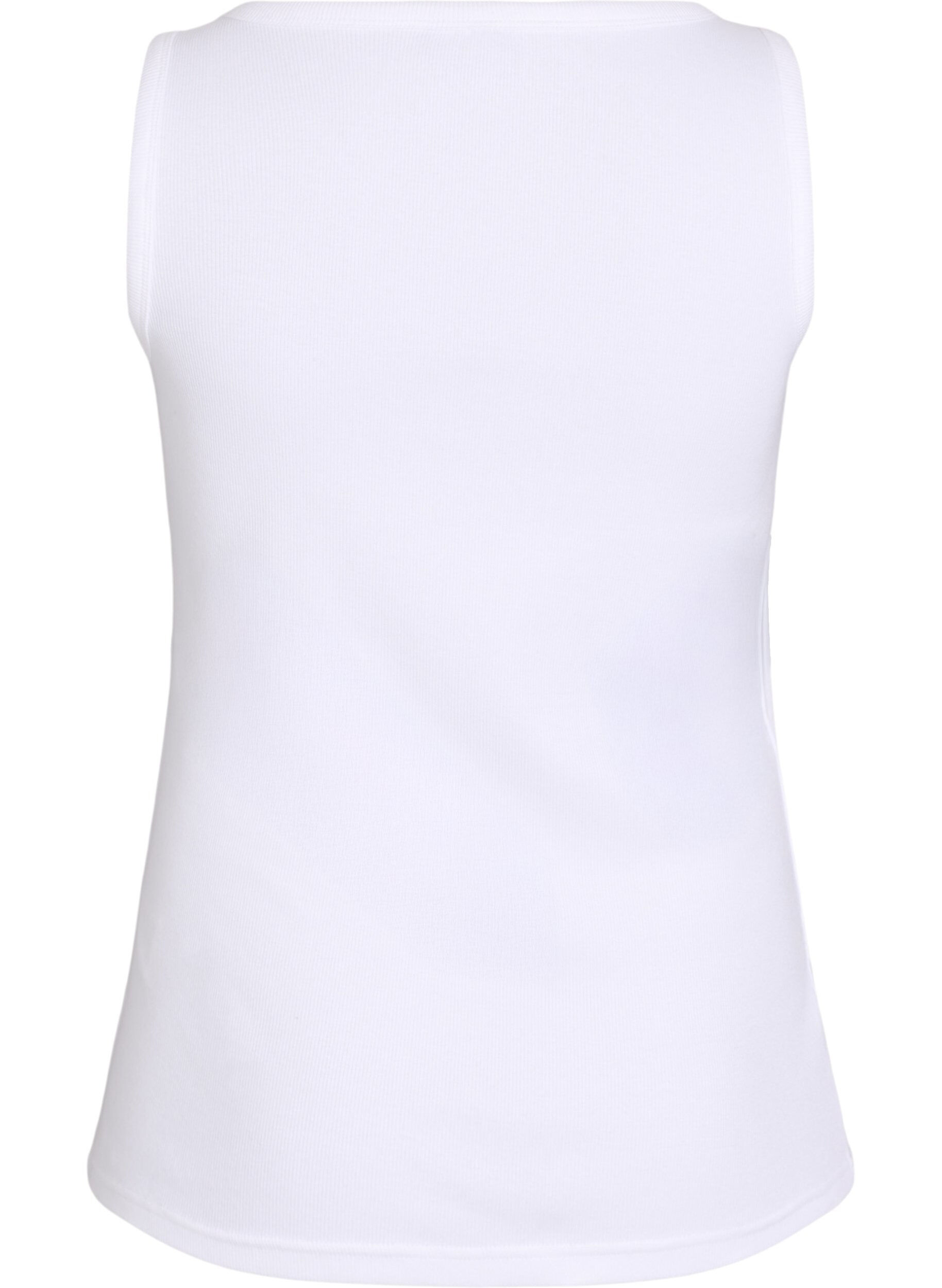 Zizzifashion Fitted top with motif, White, Packshot image number 1