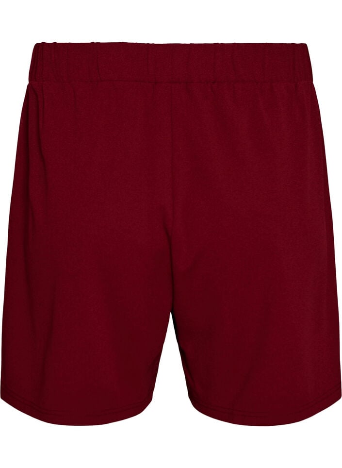 Loose shorts with pockets, Dark Bordeaux, Packshot image number 1