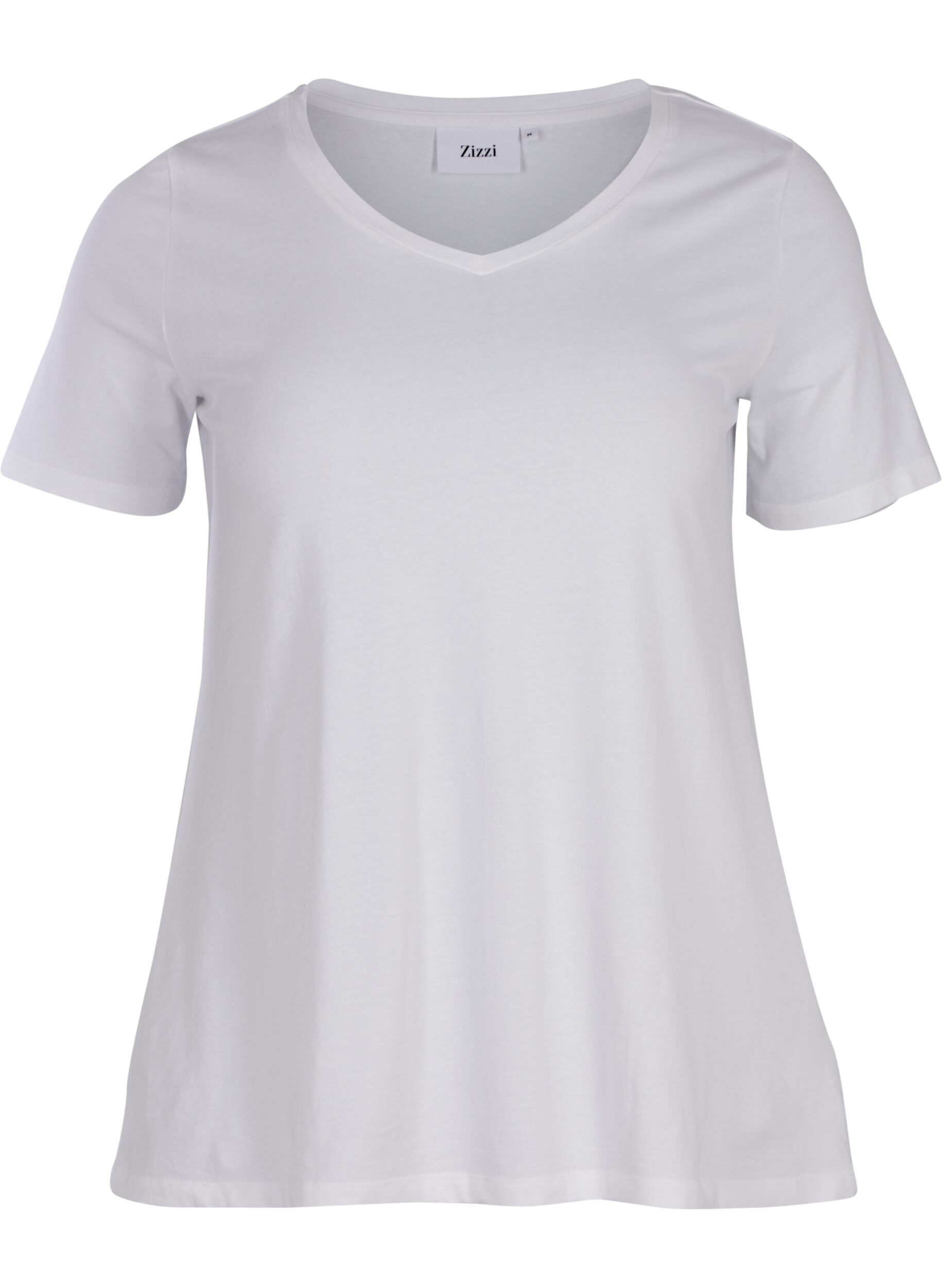 Zizzifashion Basic T-shirt, Bright White, Packshot image number 0
