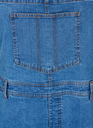 Denim overalls shorts, Light blue denim, Packshot image number 2