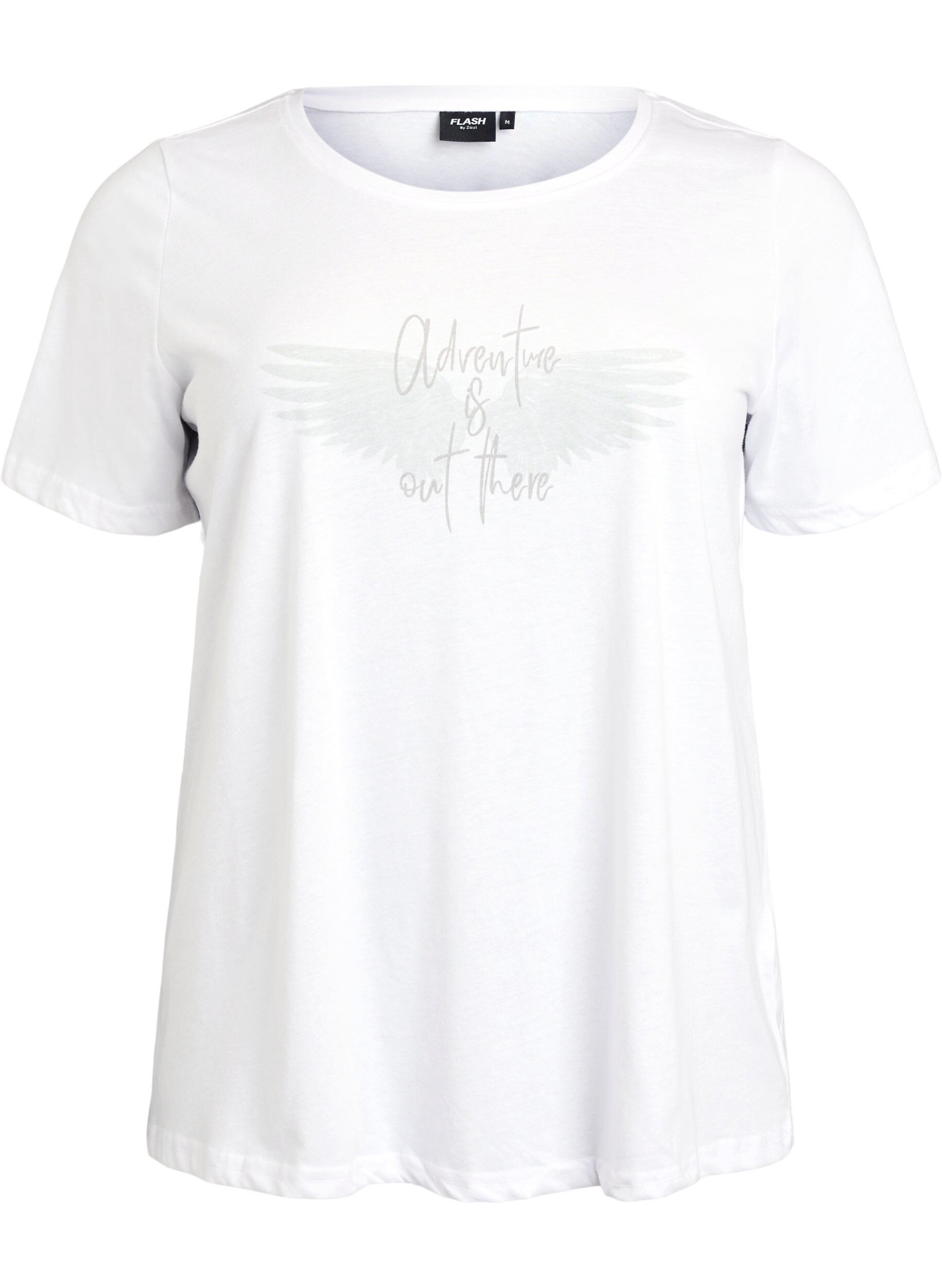 Zizzifashion FLASH - T-shirt with motif, White, Packshot image number 0