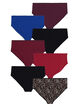7-pack of panties with a regular waist, Red, Packshot image number 1