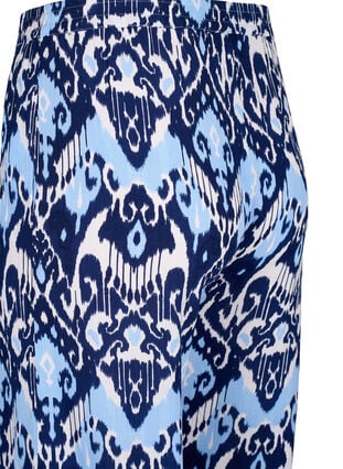 Viscose culotte trousers with print, Blue Ethnic AOP, Packshot image number 3