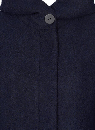 A-line coat with hood, Night Sky Mel., Packshot image number 2