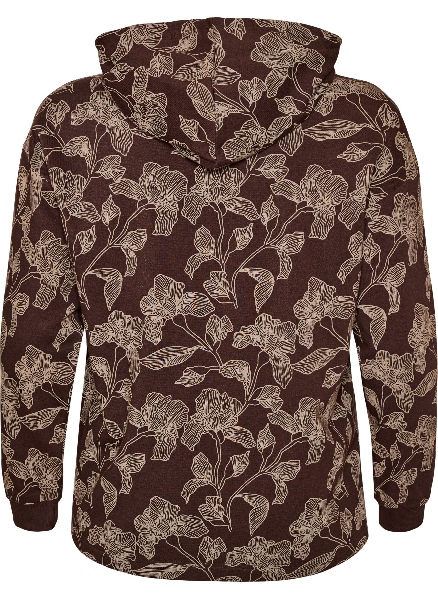ZizzifashionHoodie with all-over print, Brown, Packshot image number 1